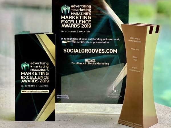 SocialGrooves.com Wins Bronze for the 2019 Marketing Excellence Award in Mobile Marketing!