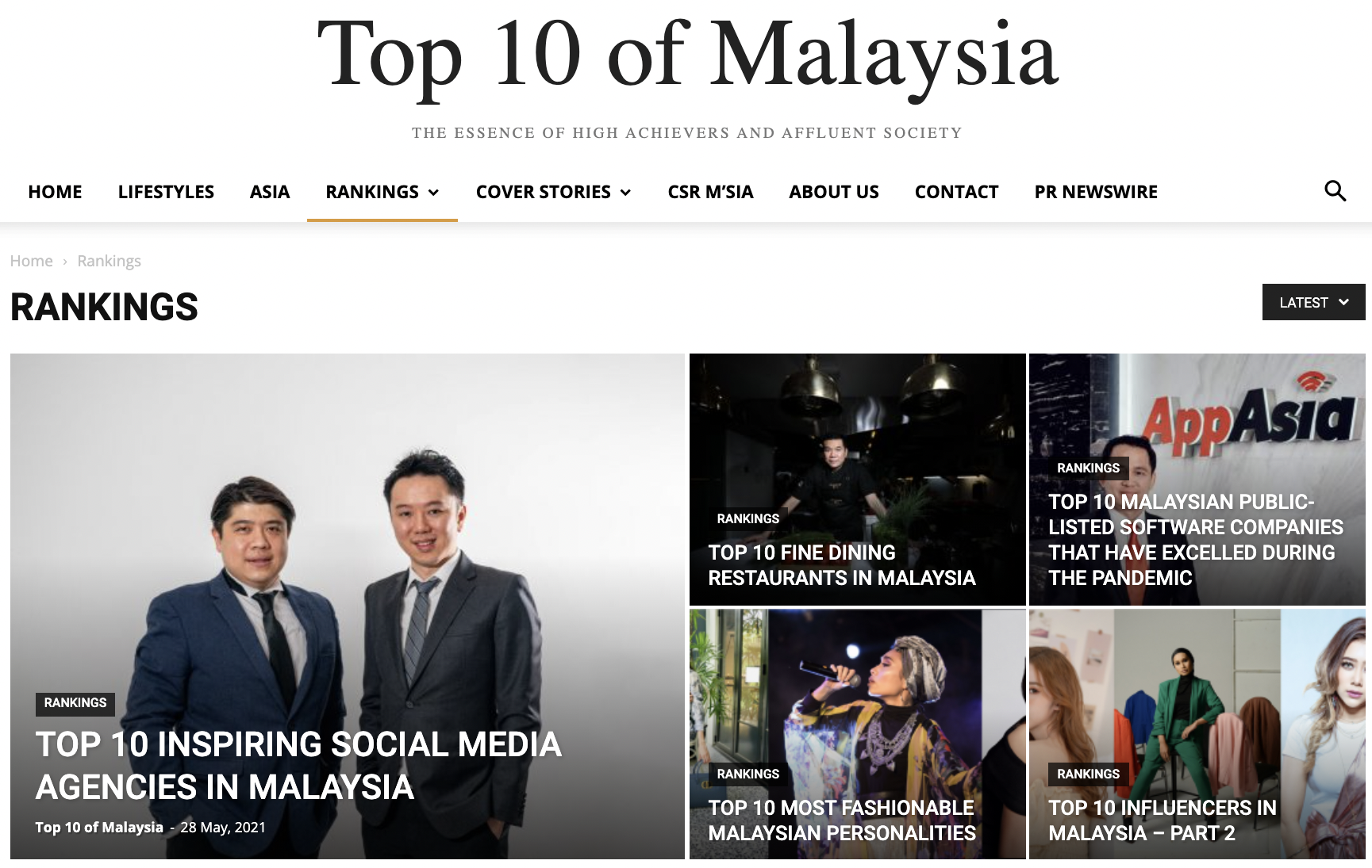 Top 10 of Malaysia - Social Grooves as Top 10 Digital Marketing Agency in Malaysia